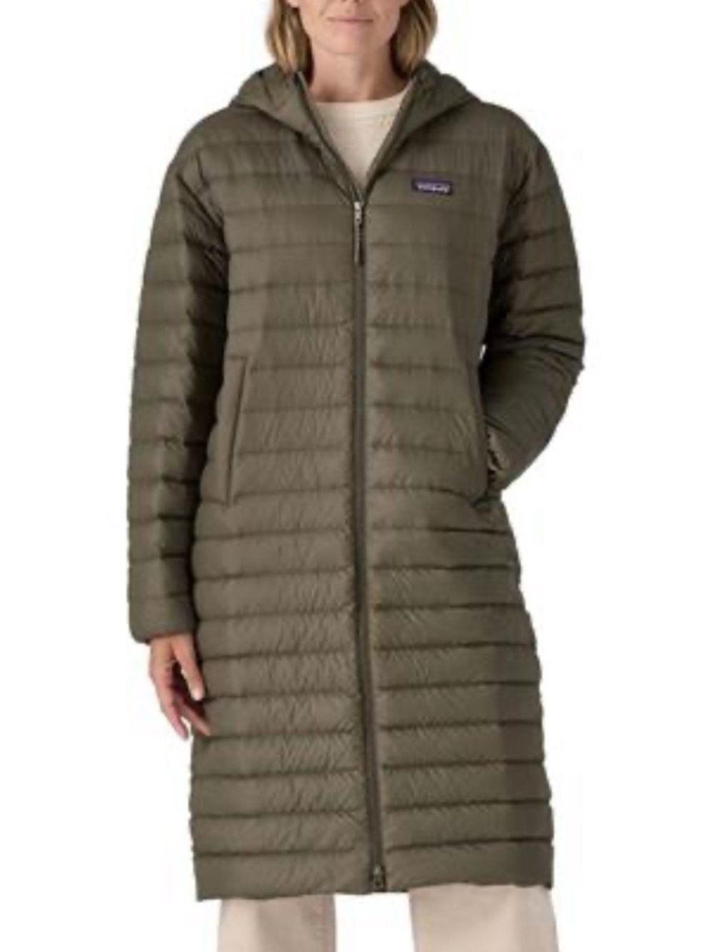 Patagonia Recycled Down Sweater Parka - Green - EUC